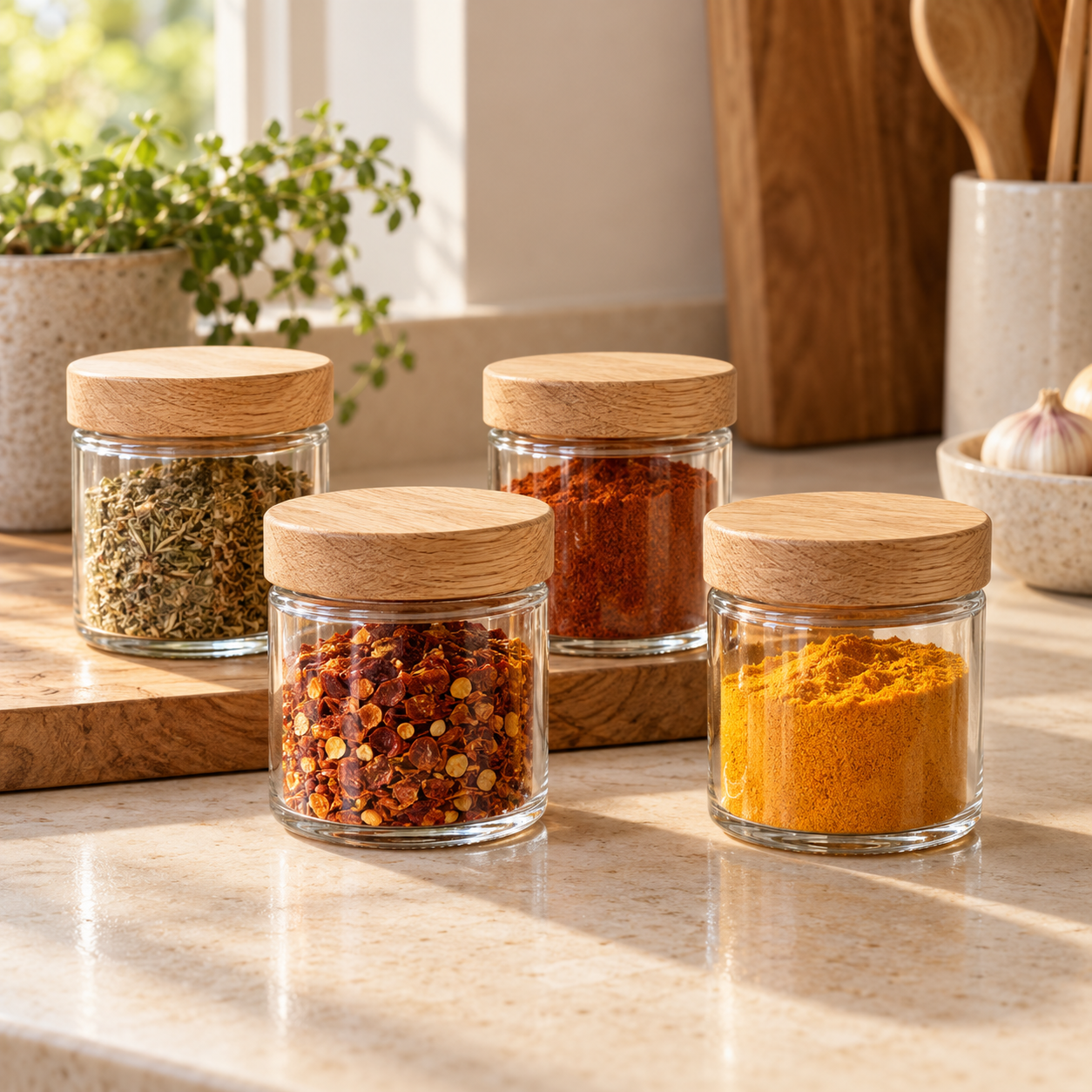 AI-generated fictional test product: Dune Spice Jars.