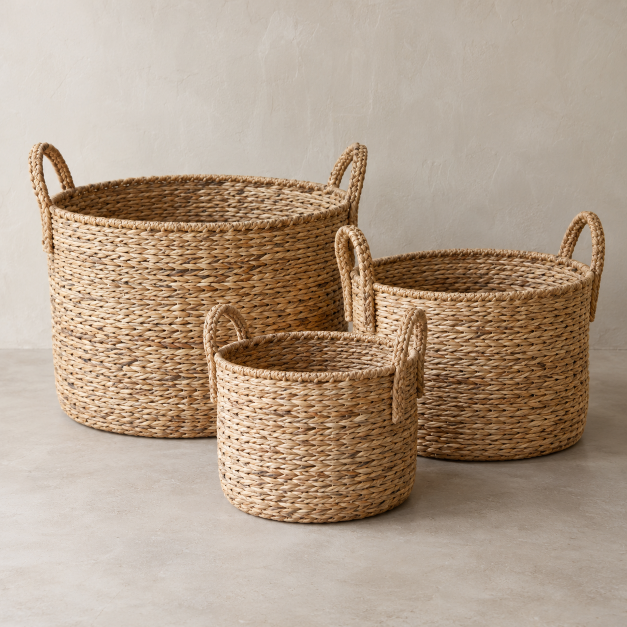 AI-generated fictional test product: Nest Storage Baskets.